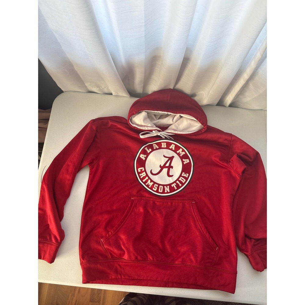 Champion Alabama Crimson Tide Hoodie Mens‎ Large Red Fleece Pullover NCAA Bama